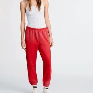 NWT RE/DONE 80’s Faded Crimson High Rise Sweatpants sz XS